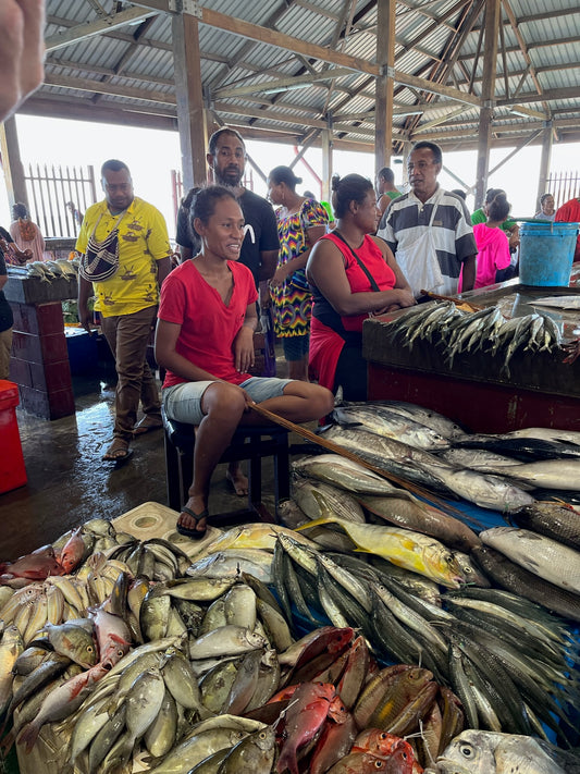 Koki Fish Market ladies selling their fish