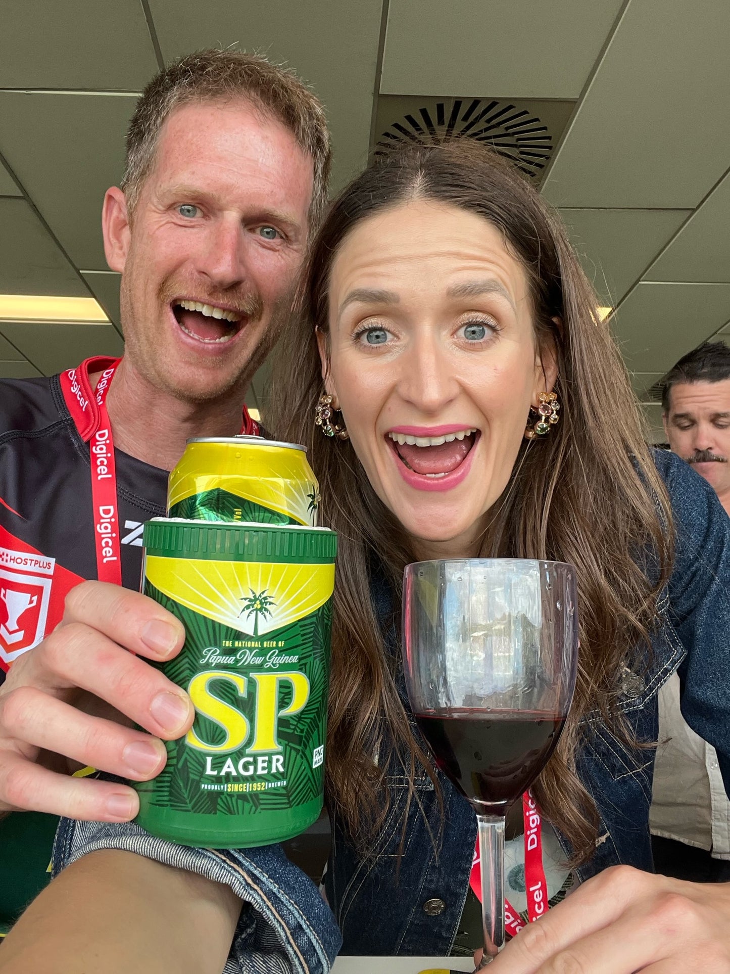 PNG Hunters cheers from the club lounge