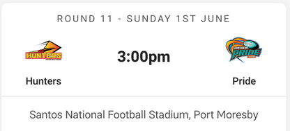 2025 Round 11 PNG Hunters vs Northern Pride