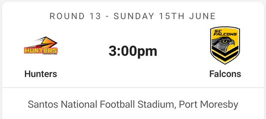 2025 Round 13 - PNG Hunters vs Sunshine Coast Falcons