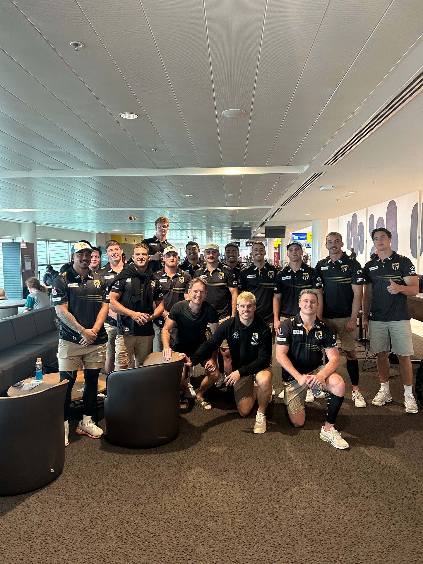 PNG Hunters hanging with the team in Brisbane before the game