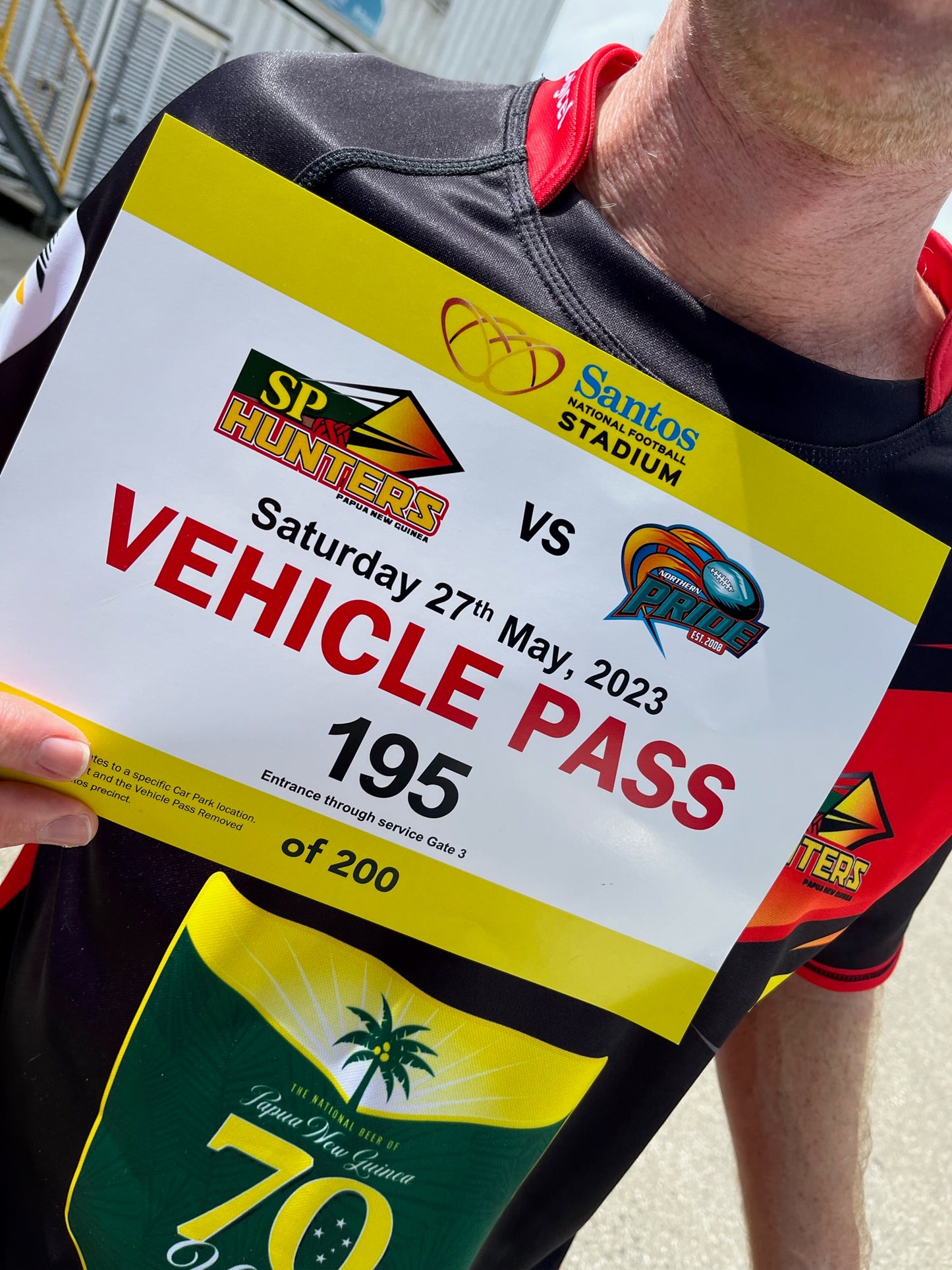 PNG Hunters vehicle pass