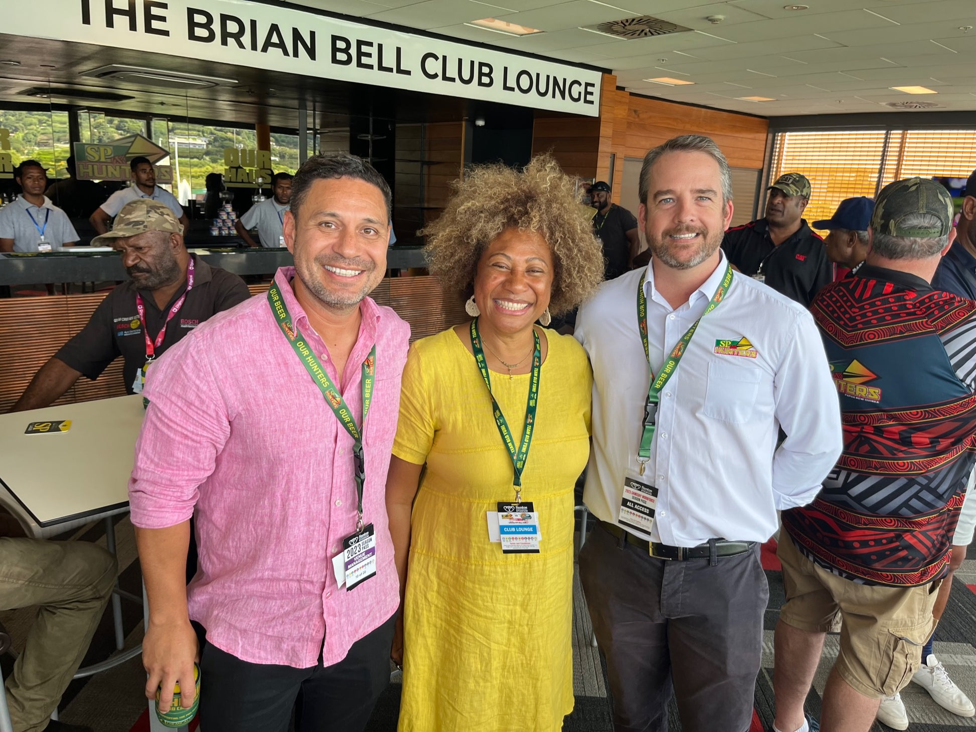 PNG Hunters with Sean, Erue and Scott in the Club Lounge